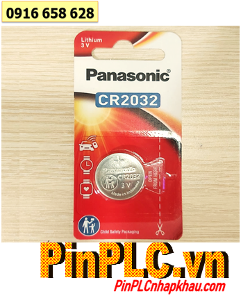 Panasonic CR2032; Pin 3v Lithium Panasonic CR2032/1B _ Indonesia (Loại vỉ 1viên)